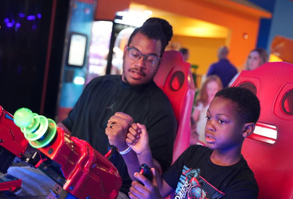 Attractions at Morganville's Play Big Zone include arcades games and a 2,000-square-foot obstacle course. 