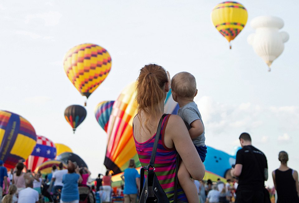 Catch the eye-popping displays at the New Jersey Lottery Festival of Ballooning. Photo courtesy of the festival