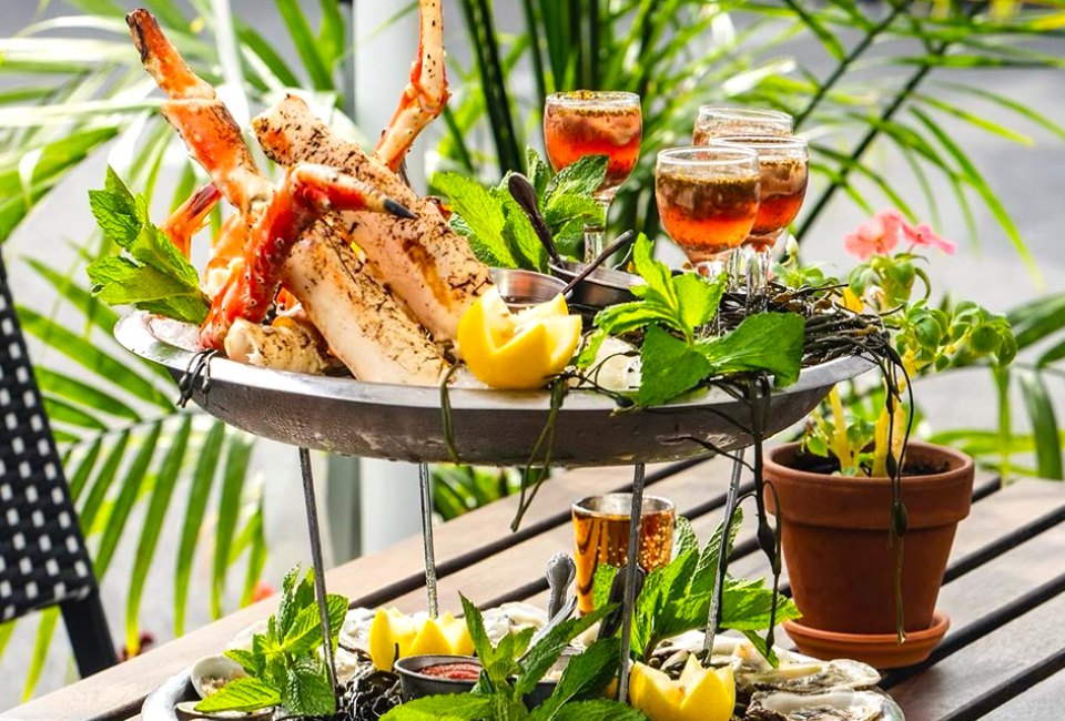 Treat mom to fresh seafood at Halcyon Brasserie's Mother's Day brunch.