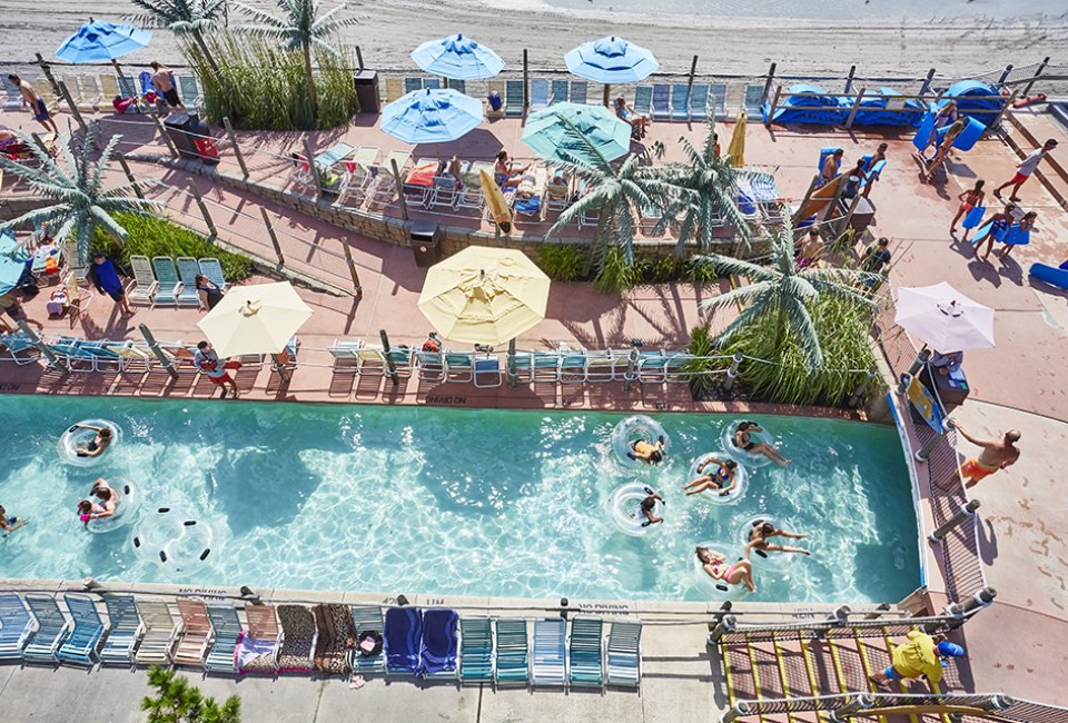 Cascade down the lazy river at Ocean Oasis at Morey's Piers. Photo by Kip Dawkins