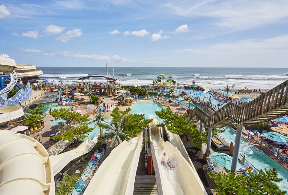 Make a splash at a Jersey Shore waterpark, like Ocean Oasis at Morey's Piers.. Photo by Kip Dawkins