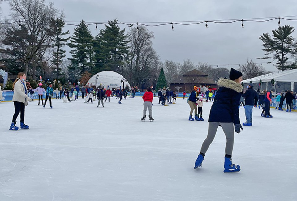 Spend the day at Van Saun Park and bask in seasonal fun like ice skating. Photo by Kaylen Chiarello Ebner