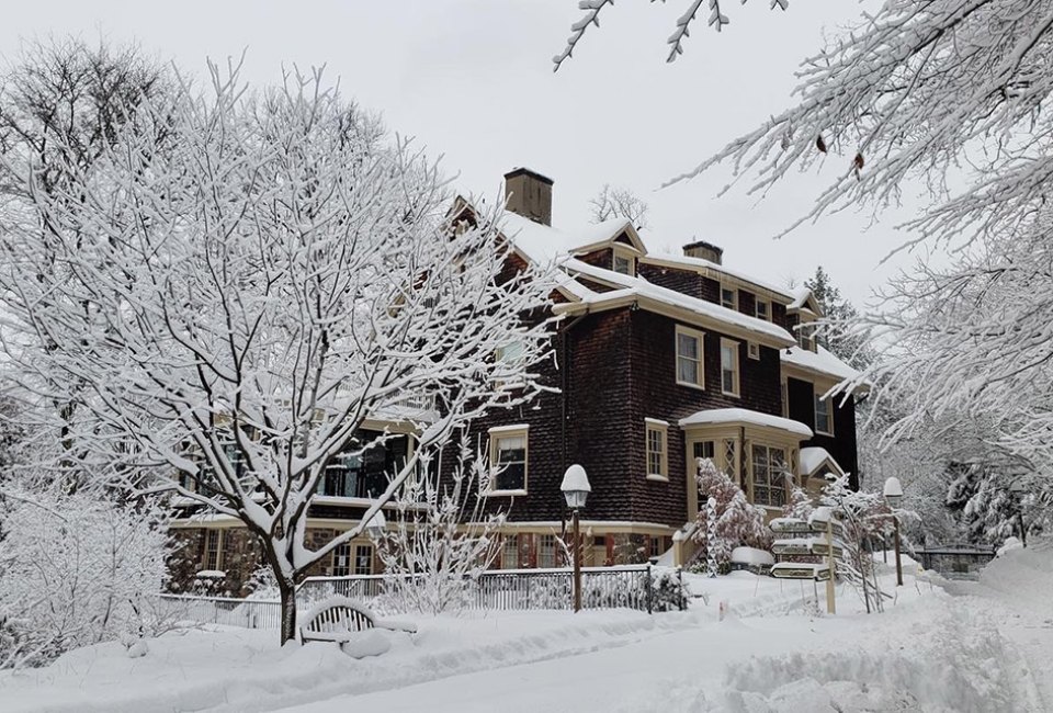 Visit the Wisner House during a winter day trip to Reeves-Reed Arboretum in Summit. Photo courtesy of the arboretum