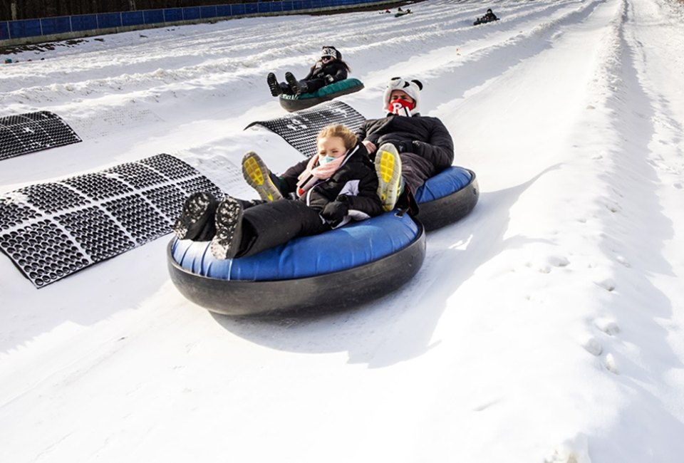 February's winter break in New Jersey: Snow tubing Campgaw Mountain