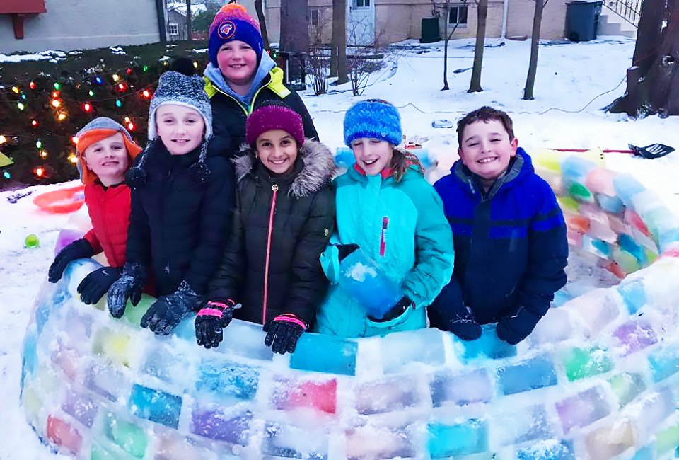 This epic igloo will entertain the whole block (photo taken pre-pandemic).