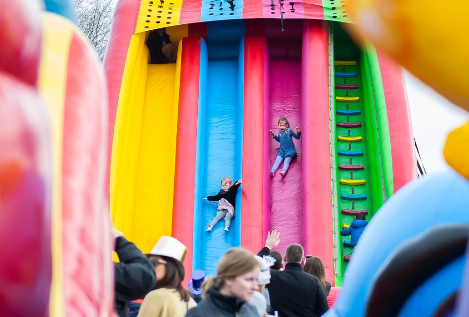 Noon Yards Eve at Yards Park allows kids to ring in the new year and still get to bed on time. Photo courtesy of the The Yards DC
