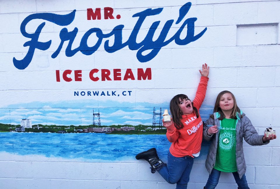 Explore the friendly, coastal New England town of Norwalk, Connecticut, with it's well-known aquarium and kid-friendly eat, no car required. Photo by Ally Noel
