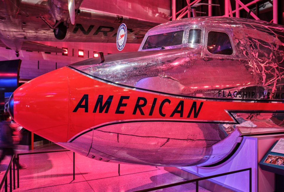 Head out for fun experiences on family road trips from Connecticut! Nose of a Douglas DC 7 at the Smithsonian National Air and Space Museum. Photo by Chris Rycroft via Flickr, CC BY-NC-ND 2.0