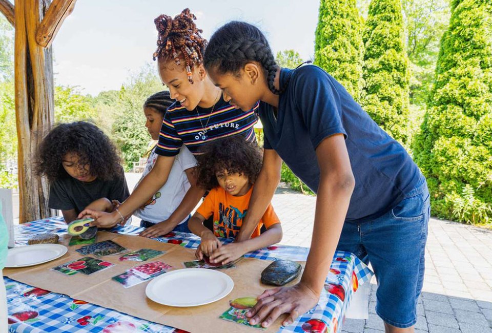 Visit the Everett Children’s Adventure Garden for seasonal, kid-friendly celebrations on Columbus Day and all October long. Photo courtesy of NYBG