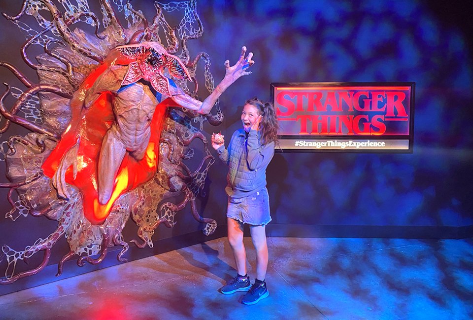 The Stranger Things Experience popped up in Brooklyn for a spell this spring and summer letting guests come face-t0-face with demogorgons. Photo by author