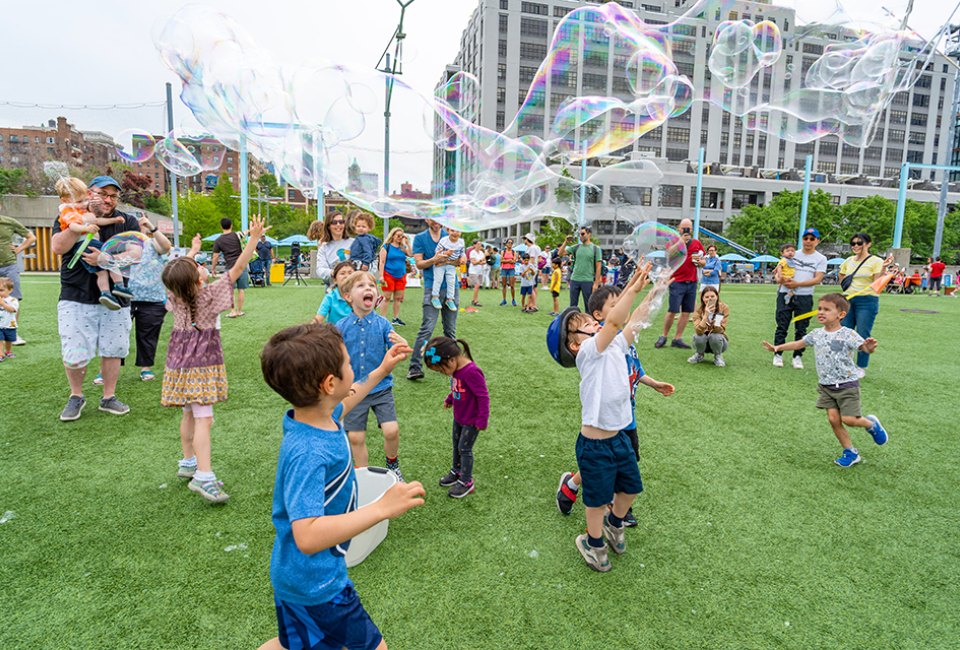 Celebrate spring at the Sound & Color! Spring Festival in Brooklyn Bridge Park. Photo by John Eng