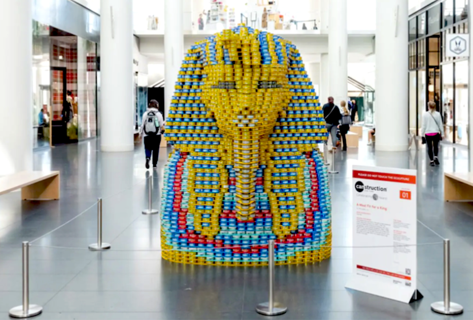 NYC's annual cans-for-a-cause competition, dubbed Canstruction, returns to Brookfield Place in November. Photo courtesy of the event