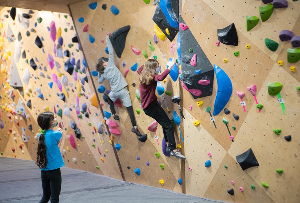 VITAL Climbing Gym offers youth classes, camps, competitive teams, and plenty of birthday party options, too. Photo by Julia Jin Wolfson