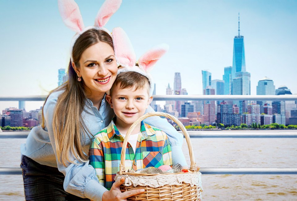 Meet the Easter Bunny and take in the views of NYC  on an Easter cruise. Photo courtesy of the cruise line