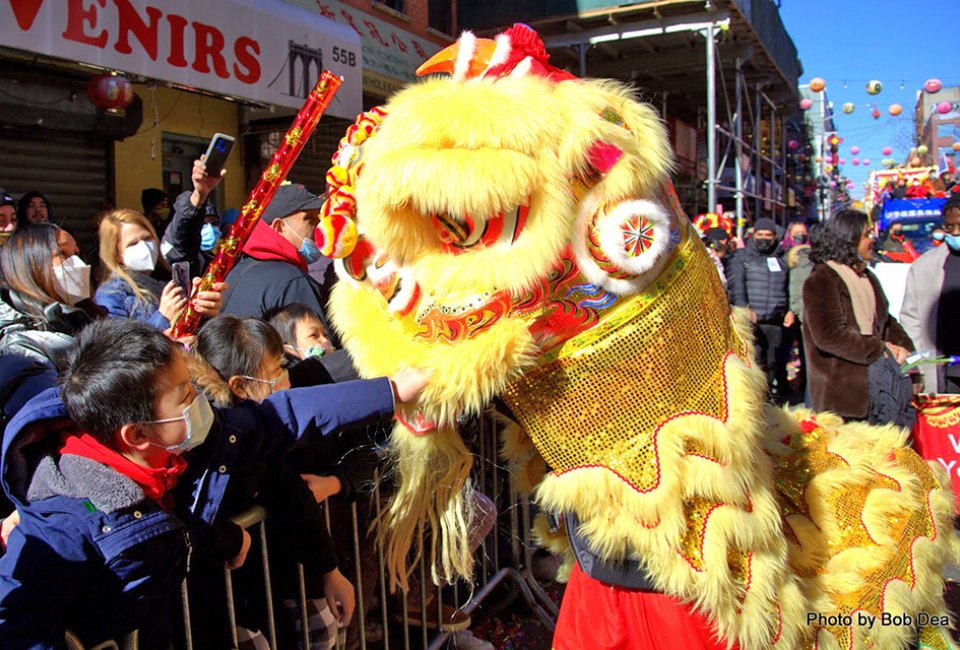 Celebrate Lunar New Year with Chinatown's big, annual parade on Sunday, February 12. Photo by Bob Dea