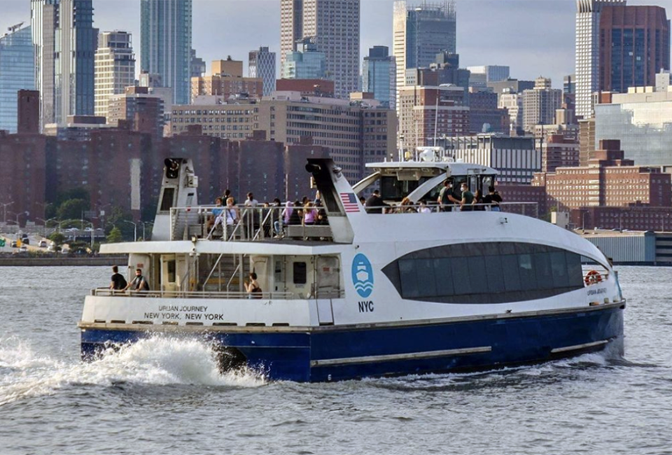 Make different stops along the east side of Manhattan on the NYC Ferry. Photo courtesy of the NYC Ferry