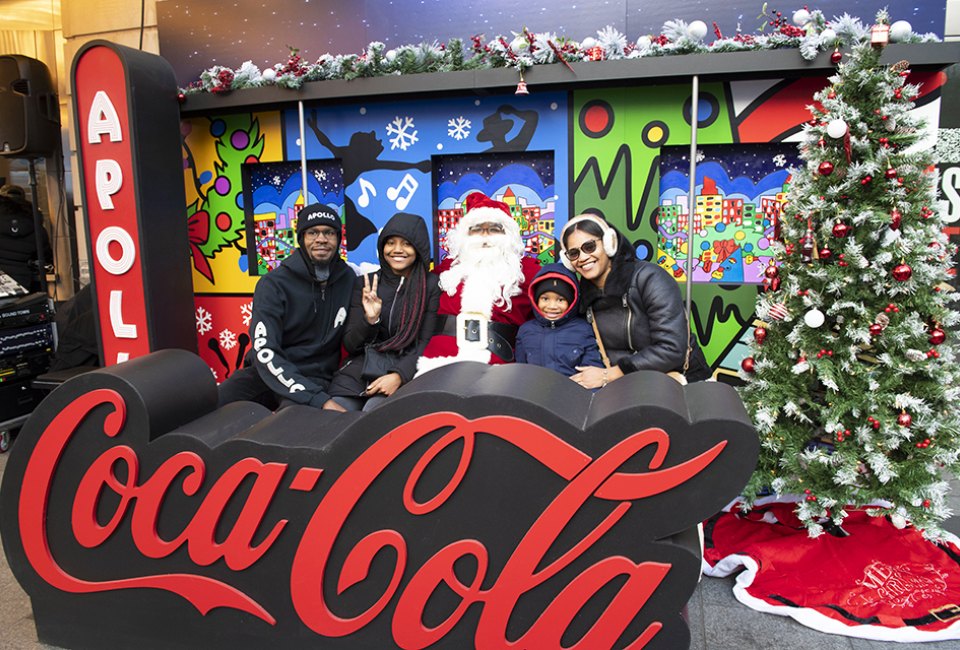 Enjoy the Coca-Cola Winter Wonderland experience at the Apollo for free. Photo courtesy of the Apollo