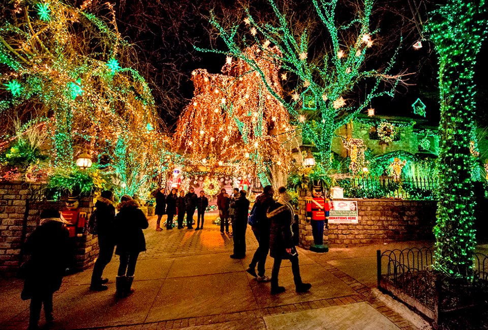 The most extravagant Christmas light displays in the country are located in Brooklyn's Dyker Heights, aka “Dyker Lights.” Photo courtesy Dyker Heights Lights