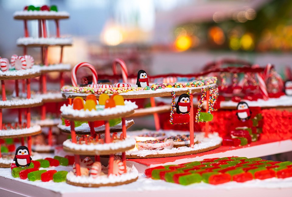 The Gingerbread City offers a magical metropolis made from cookies, candy, and frosting. Photo by Leandro Justen