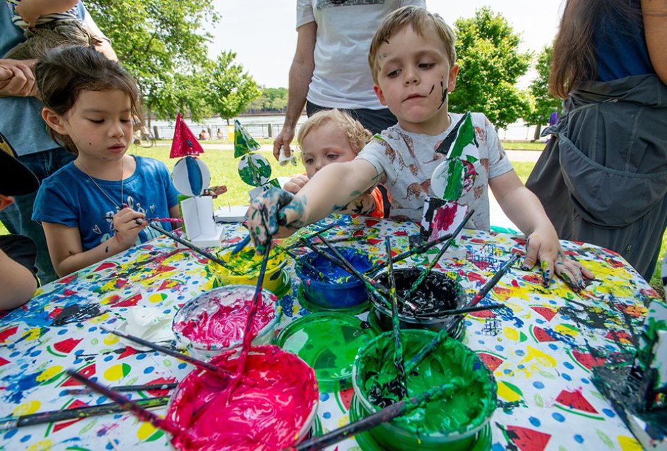 The family-friendly Figment Festival on Staten Island helps everyone get creative. Photo by Michael Hnatov