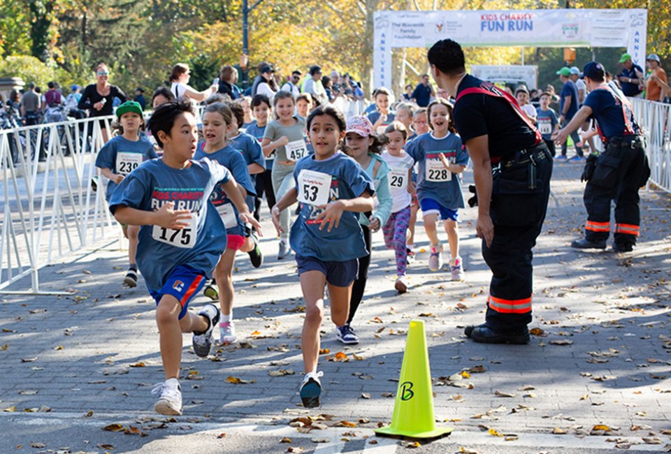 NYC hosts many kids'fun and competitive runs throughout the year. Photo courtesy Ronald McDonald House's Fun Run