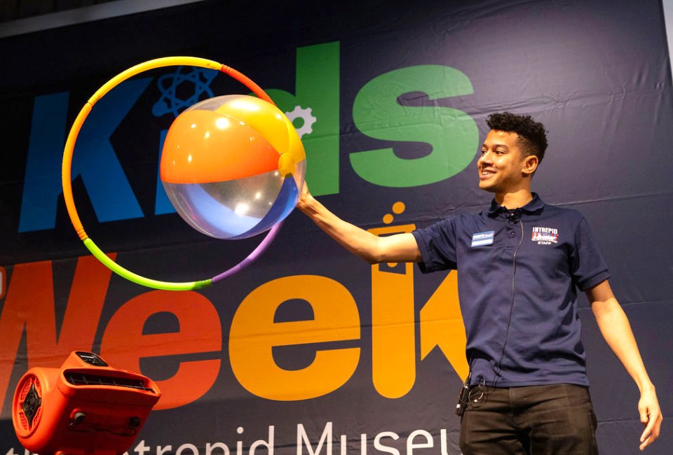 During Kids Week at the Intrepid, children of all ages and interests will learn about STEAM (science, technology, engineering, arts & math) through fun-filled activities,  