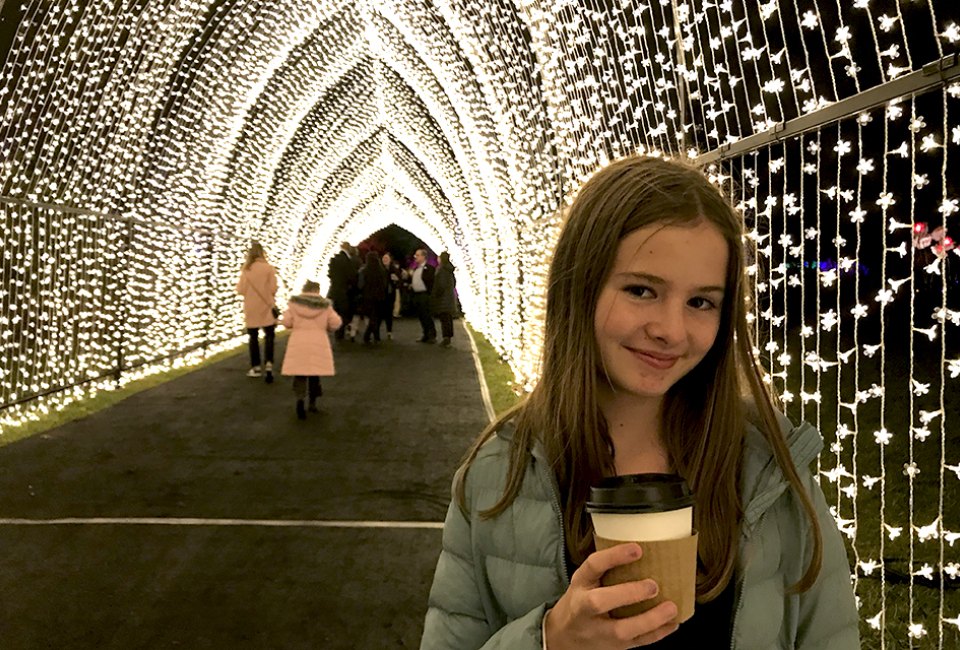 Lightscape at the Brooklyn Botanical Garden is a sparkly holiday lights display that dazzles all ages. Photo by Ros Muggeridge