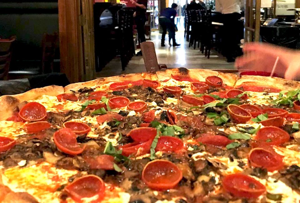 Lombardi's Pizza is as old-school as it gets in Little Italy. 