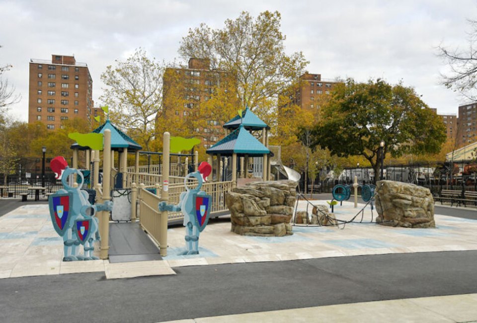 Ravenswood Playground's renovations include a spectacular new play structure fit for royalty.