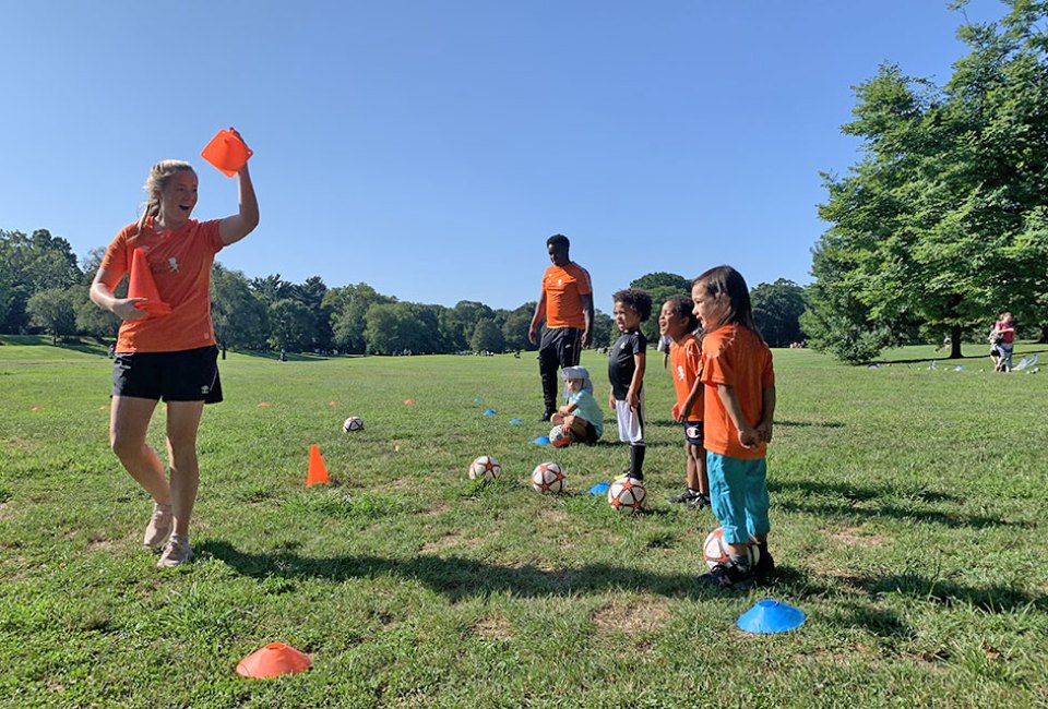 Get those feet moving at Soccer Shots. Photo courtesy of Soccer Shots