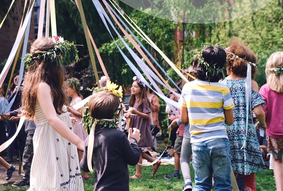 Best Family Festivals and Street Fairs in NYC this May Enjoy the May Fair to welcome spring's arrival at the New Amsterdam School. Photo courtesy of the school