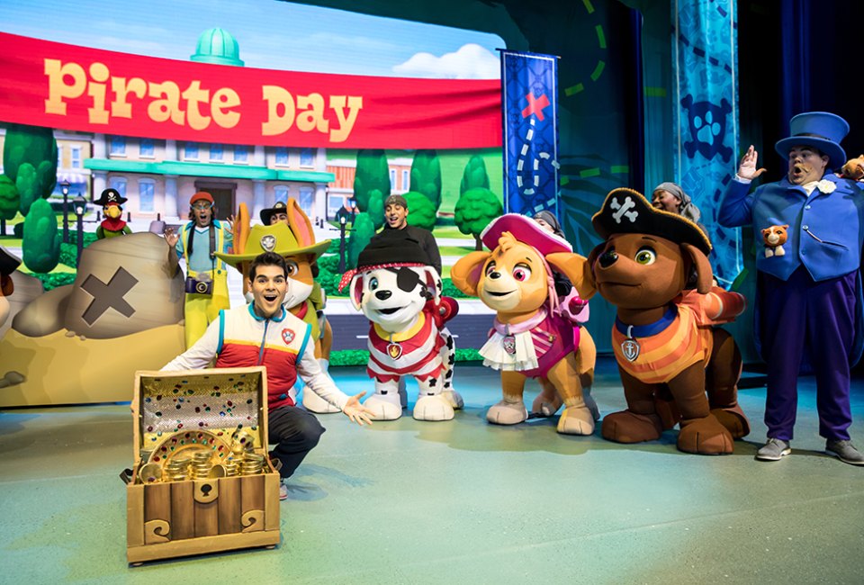 Catch the Paw Patrol gang live during The Great Pirate Adventure at Hulu Theater at Madison Square Garden. Photo courtesy of VStar Entertainment.