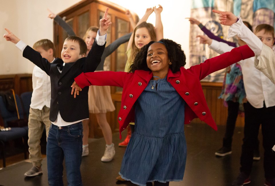 Immerse your child in week-long intensives in joyful theater creation for ages 3-11 at Child's Play NY. Photo by Hunter Canning