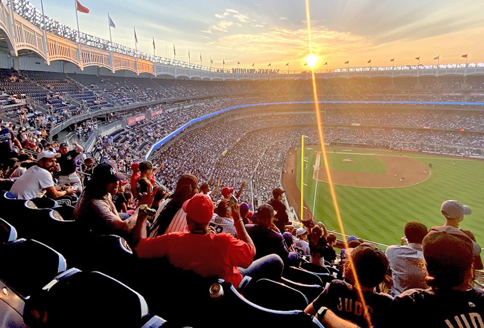 What's better than rooting for the Yankees as the sun sets over home plate at Yankee Stadium? 