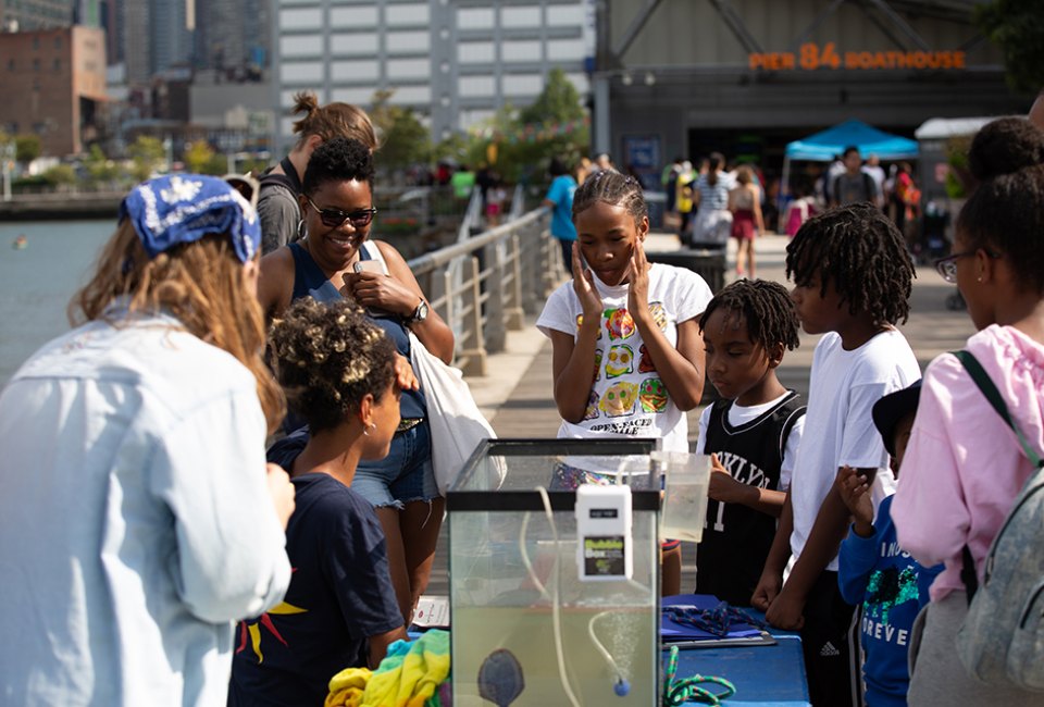 Hudson River Park presents the free, two-day long Submerge Science Festival. Photo courtesy of Hudson River Park 