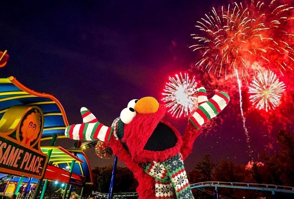 Celebrate the new year with fireworks and Elmo, Abby Cadabby, The Count and the rest of the gang at Sesame Place. Photo courtesy of Sesame Place