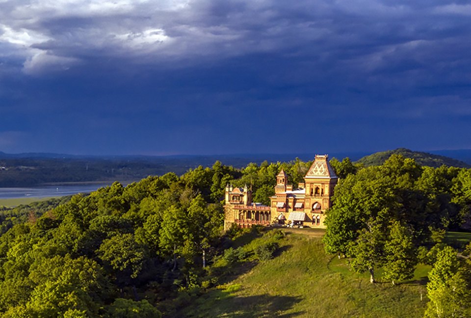 Access to Olana’s 250-acre landscape is free, and a visit is a wonderful way to enjoy the outdoors. Photo courtesy of the State Historic Site