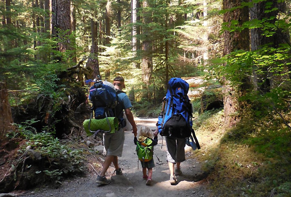 Camp and hike the forests of Olympic National Park. Photo courtesy of NPS