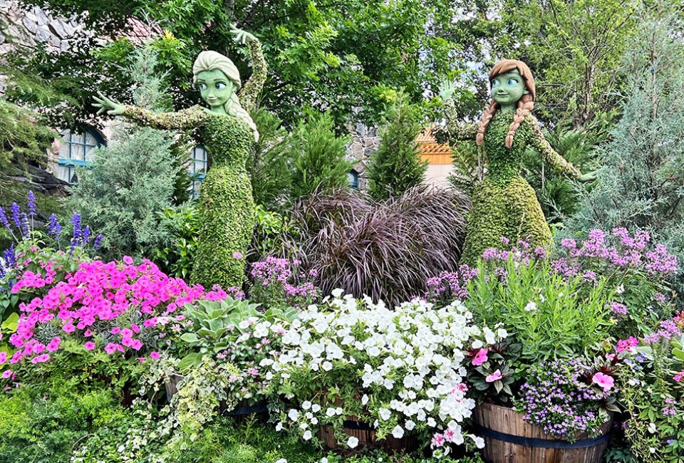 Delight in the creative blooms at Epcot International Flower and Garden Festival. Photo by the author