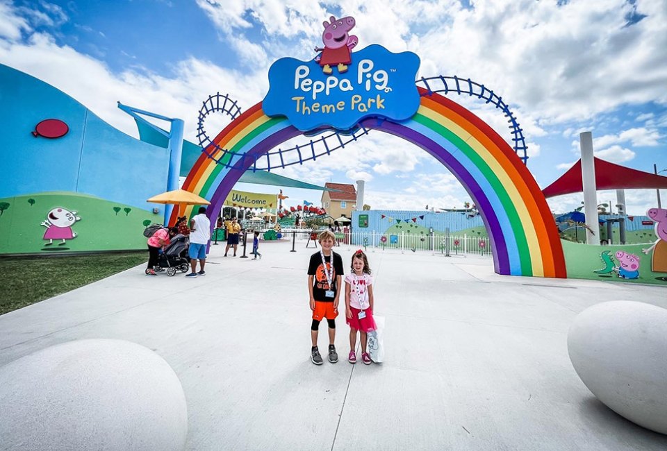Splash and play all day long at the Peppa Pig Theme Park!