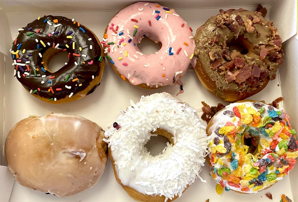 Take a box of deliciousness to-go from Donut King. 