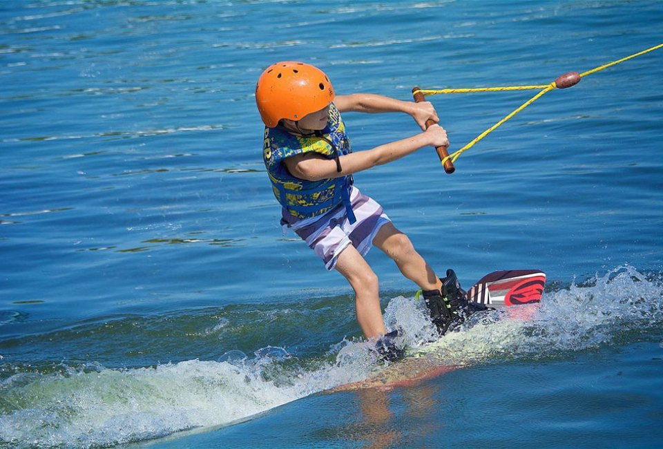 Kids can take to the water at Orlando Watersports Complex. Photo by facility