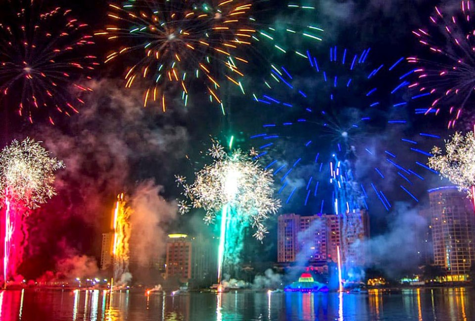 Save the date for the 46th annual Fireworks at the Fountain on Tuesday, July 4 at Lake Eola Park. Photo courtesy of The City of Orlando