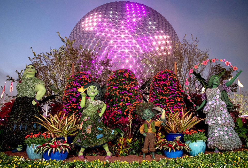 During the International Flower and Garden Festival at Epcot, families can enjoy beautiful gardens, elaborate topiary displays and more. Photo courtesy of Epcot
