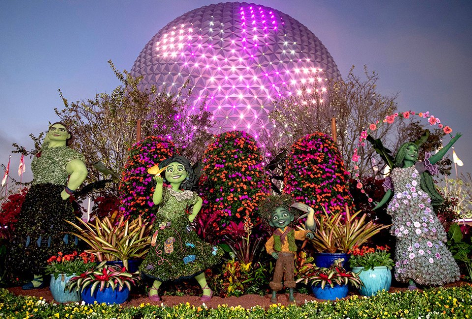 During the International Flower and Garden Festival at Epcot, families can enjoy beautiful gardens, elaborate topiary displays, and more. Photo courtesy of WDW