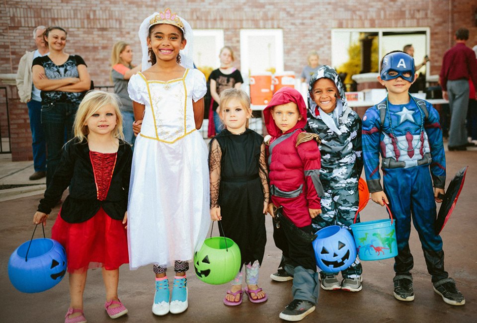 Bring the family to Old Town this Halloween for trick-or-treating, costume contests, and thriller dancers. Photo courtesy of Old Town