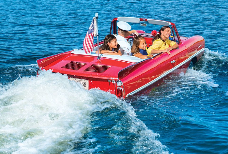 Try something new this spring, like a Vintage Amphicar Italian Water Taxi Tours. Photo courtesy of Disney
