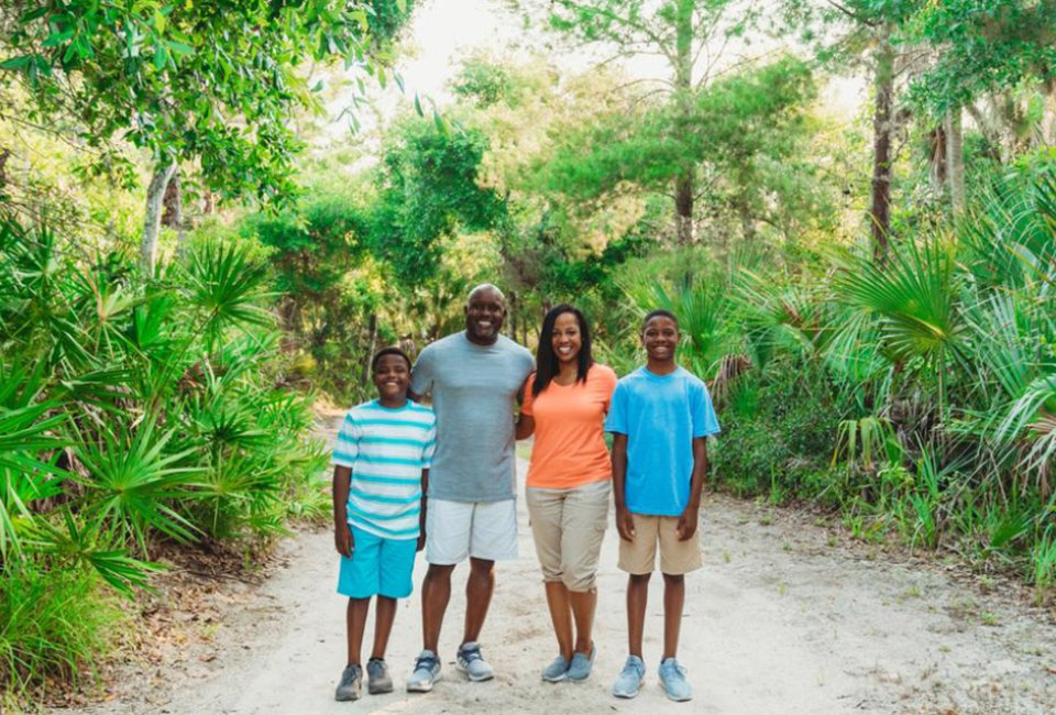 Take the family on a hike to celebrate the New Year -- several state parks host an annual First Day Hike on January 1. Photo courtesy Florida State Parks