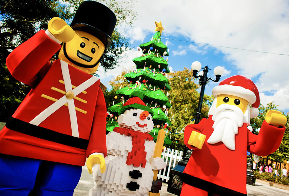 Sleigh into the holly jolliest time of year at Holidays at Legoland Florida Resort.  Photo courtesy Visit Orlando