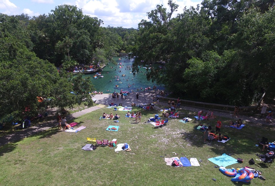 The shallow swimming area at Wekiwa Springs State Park is ideal for kids. Photo courtesy of Florida State Parks